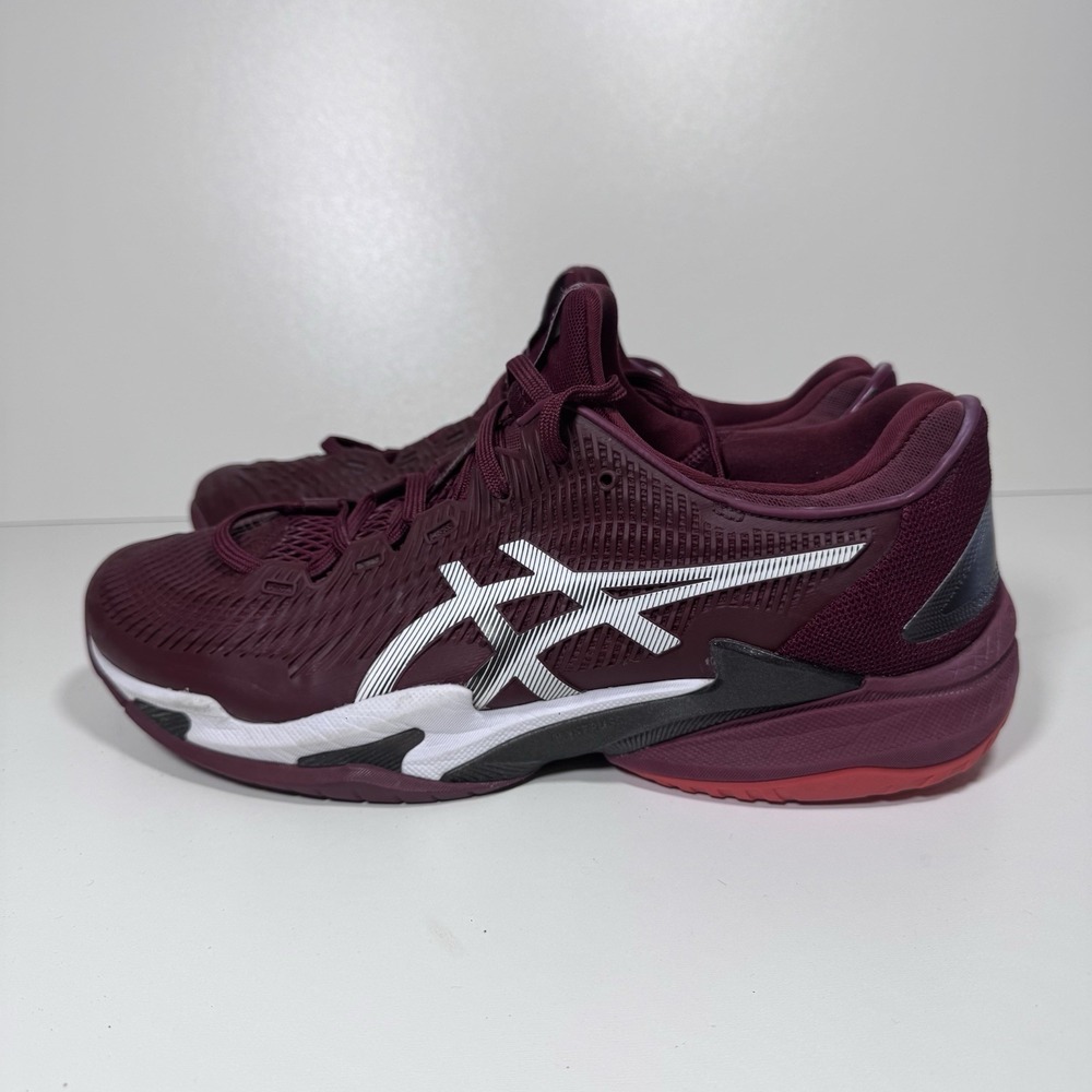 ASICS Court FF 3 1041A370 Size 10.5 Men's Tennis Pickleball EU 44.5 Antique Red